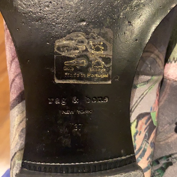 rag & bone flower velvet slides size 7 - Picture 7 of 8